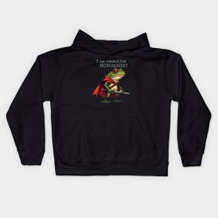 I Am A Conduit For Nonsense Funny Frog Kids Hoodie